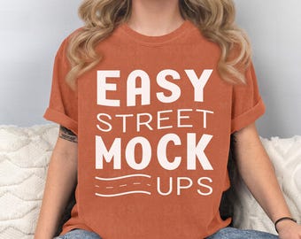 Yam Comfort Colors 1717 T-Shirt Mockup: Oversized Fit (Digitaler Download) EM17