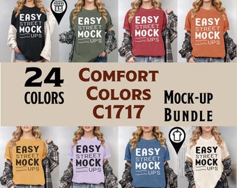 Comfort Colors 1717 T-Shirt Mockup Bundle: Neutrale trendige Mockups (Digitaler Download) EM17