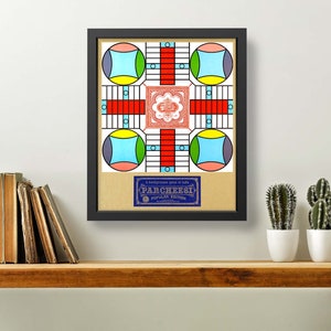 PRINTABLE Parcheesi Board Game, DIGITAL ART for Game Room, Playroom ...