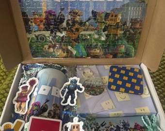 Blox Game Gift Box | Gamer Present for Kids Teens Adults | Birthday Surprise Set | Handmade Gaming Merchandise | Unique Fun Gift Idea