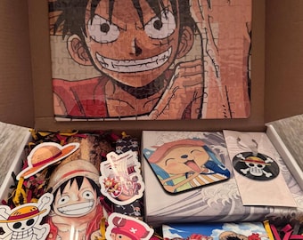 Pirate Boy Anime Gift Box Set | Tumbler, Puzzle, Keychain, Magnet & Coaster | Birthday | Holidays | Otaku