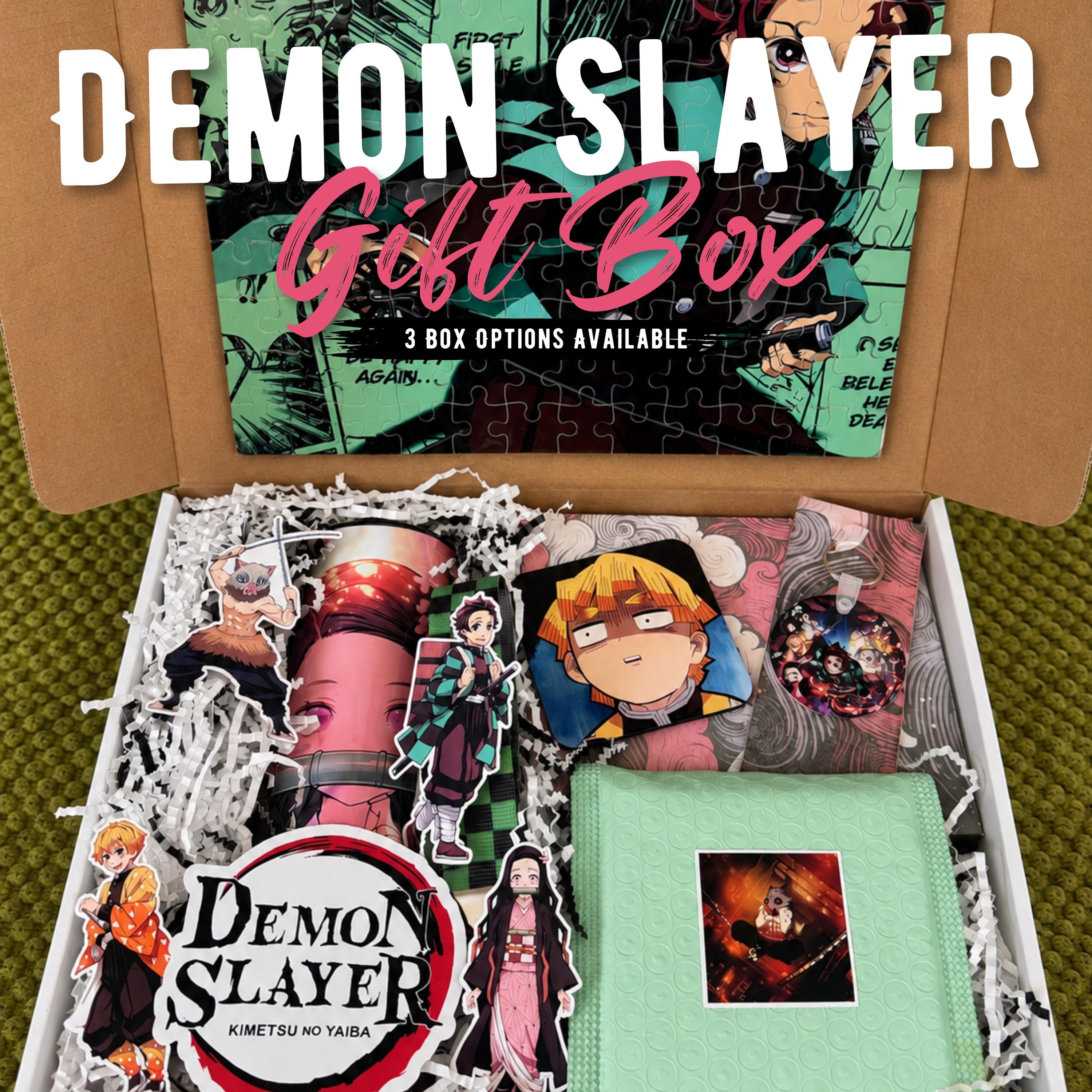 Demon Slasher Anime Gift Box – Anime Tumbler, Puzzle, Keychain