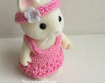 Sundress Crochet Pattern for Calico Critter / Sylvanian Family type dolls