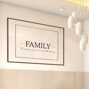 Wall art décor | Family print | Minimalist print | Digital wall art print | Typography print | Print | Quote