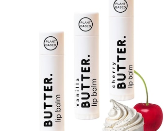 BUTTER lip balm | unscented + vanilla + cherry