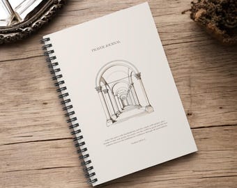Christian Prayer Journal | Psalms 100:4 Spiral Notebook