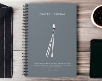 Christian Gift Notebook Spiral Trust in the LORD Christian Prayer Journal | Bible Verse Proverbs 3:5-6 Diary Devotional