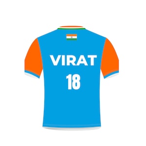 Virat Kohli shirt, India Cricket World Cup Jersey 2024, Virat Kohli Shirt, Fan Jersey, Kohli 18 Jersey,India Cricket World Cup Shirt