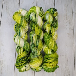 Spring Leaves | MADE TO ORDER | Hand Dyed Yarn, Indie Dyed Yarn, Sock Yarn, Worsted Yarn, Superwash Merino