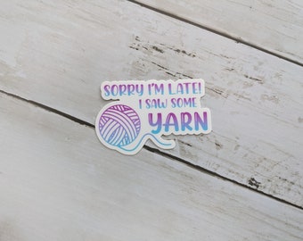 Sorry I'm Late (Blue) Sticker