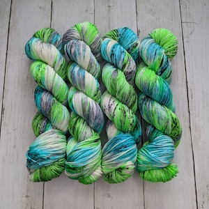 Tropical Storm | READY TO SHIP | Hand Dyed Yarn, Indie Dyed Yarn, Sock Yarn, Worsted Yarn, Superwash Merino