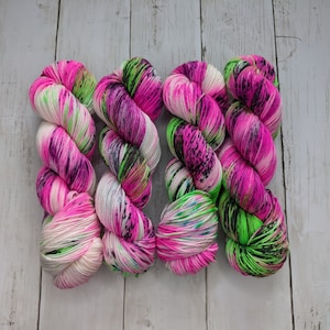 Prickly Pear | MADE TO ORDER | Hand Dyed Yarn, Indie Dyed Yarn, Sock Yarn, Worsted Yarn, Superwash Merino
