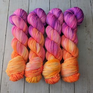 Island Sunset | MADE TO ORDER | Hand Dyed Yarn, Indie Dyed Yarn, Sock Yarn, Worsted Yarn, Superwash Merino