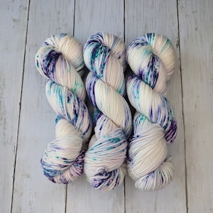 Crystals | MADE TO ORDER | Hand Dyed Yarn, Indie Dyed Yarn, Sock Yarn, Worsted Yarn, Superwash Merino