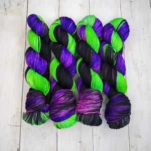 Haunted Halloween | READY TO SHIP | Hand Dyed Yarn, Indie Dyed Yarn, Sock Yarn, Worsted Yarn, Superwash Merino