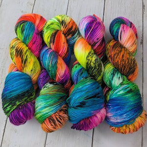 Carnivale | MADE TO ORDER | Hand Dyed Yarn, Indie Dyed Yarn, Sock Yarn, Worsted Yarn, Superwash Merino