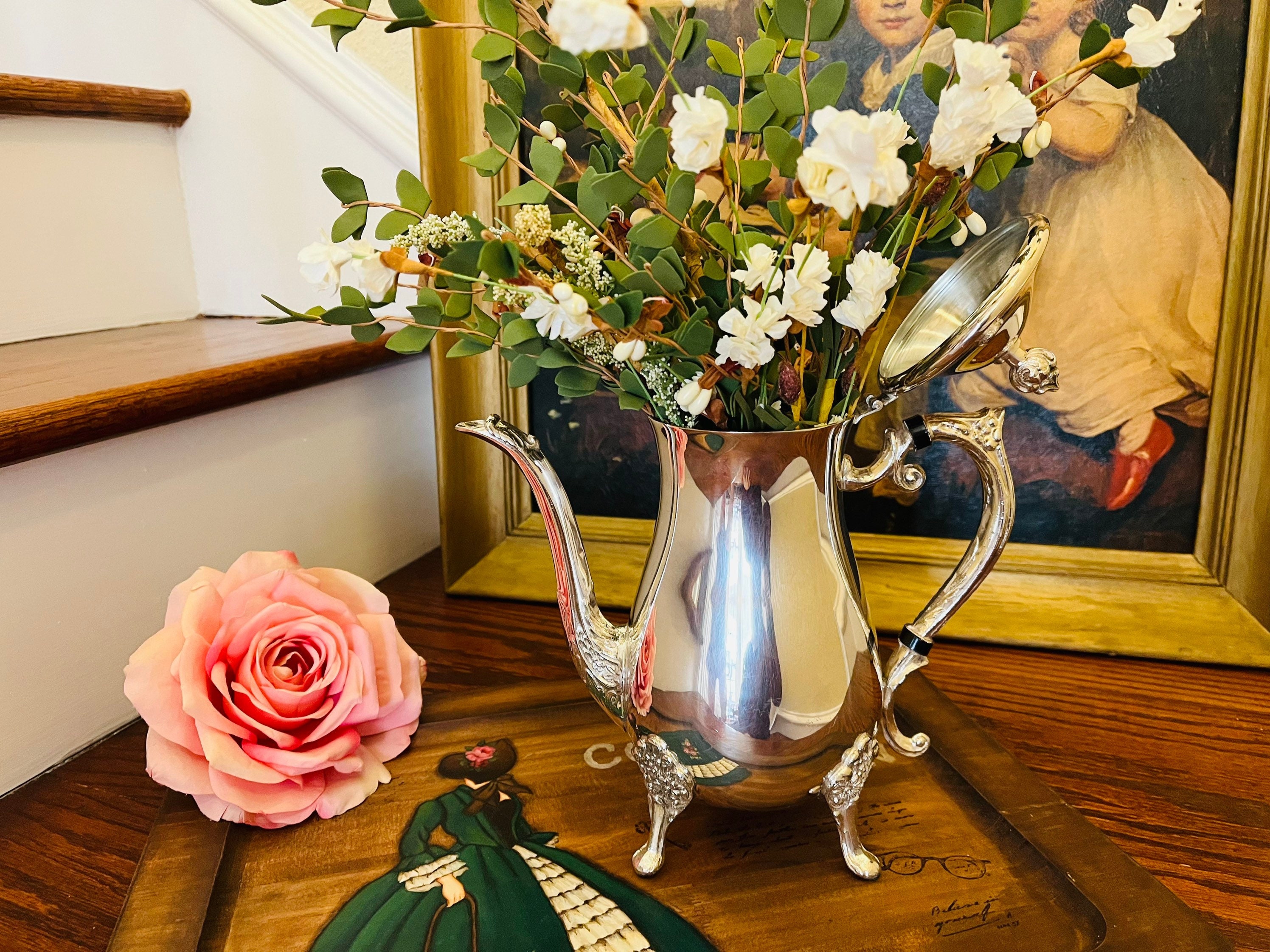 Silver plate teapot - Etsy 日本