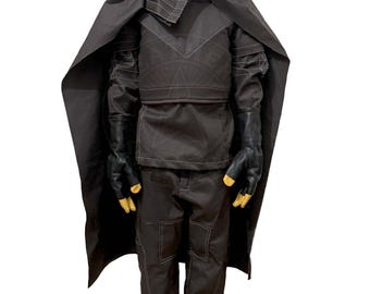Kids Bounty Hunter Costume: Brown Flight Suit Cosplay Set