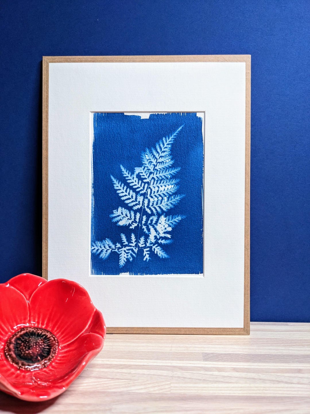 Original Framed Cyanotype of a Fern - Etsy