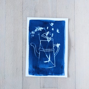 Country Cyanotypie, Original im A6-Format
