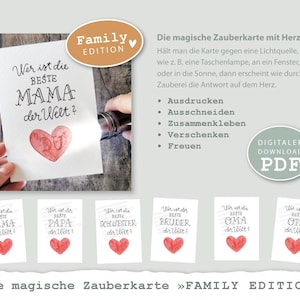 Vorlagen "Zauberkarte" Family Edition