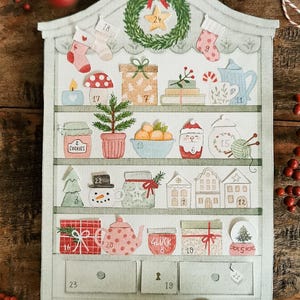 Advent calendar &quot;Magic Cabinet&quot; - printable templates with instructions. The special calendar for Advent - easy to make.