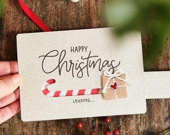 DIY Christmas card that enchants, printable templates with instructions, easy to craft, DIY template for printing, special Christmas greeting