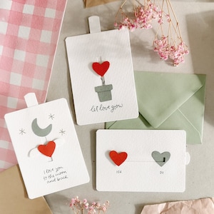 Bastelvorlagen-Set "Spread Love" Schiebekarten zum Ausdrucken und Selberbasteln I Hochzeitskarte I Geburtstagskarte I Beste-Freunde-Karte