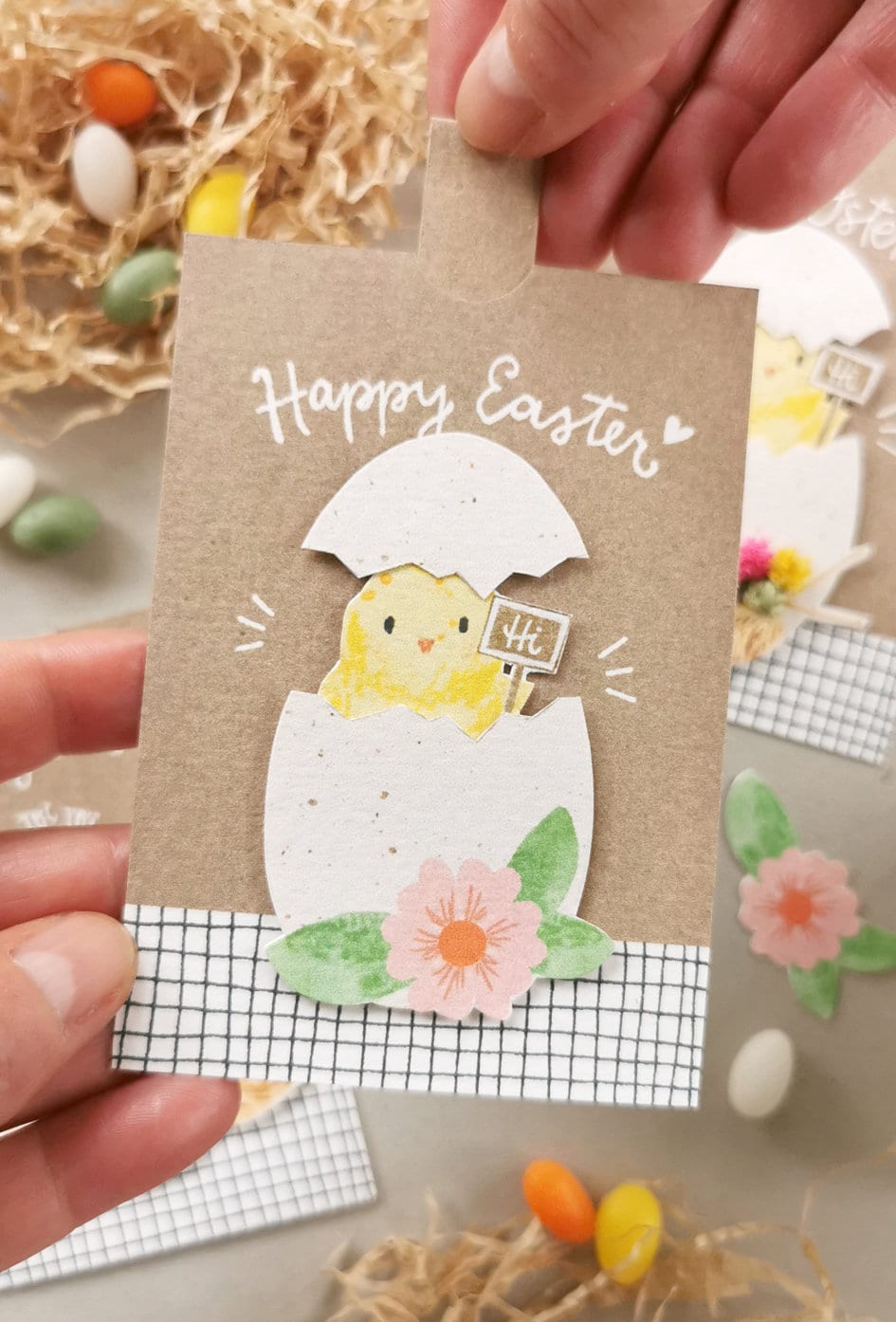  Bastelvorlage "Frohe Ostern" zum Ausdrucken und Selberbasteln - Etsy.de 