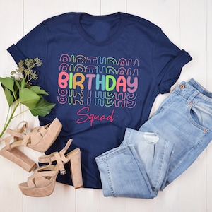 Camicie della squadra di compleanno, Camicia di compleanno da donna, Camicia della regina di compleanno, Camicie per feste di compleanno, Camicie di compleanno per donne, Camicie dell'equipaggio di compleanno