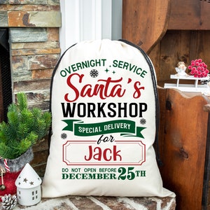 Personalized jumbo Santa bag, oversized Santa sack, Personalized Christmas bag, bag for presents, christmas gift, custom Santa sack