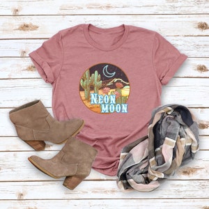 Neon Moon Tee, Neon Moon Shirt, Country Music Tee, Country Music Shirt, Concert Graphic Tee, Summer Shirt, Country Music Festival Shirt,