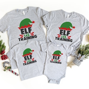 Elf in Training Shirt, Christmas Shirt, Christmas Family Shirt, Christmas Gift, Family Matching Shirt, , Elf Shirt