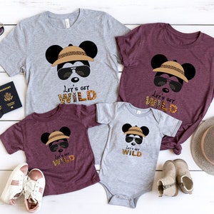 Disney Shirt, Let's Get Wild Shirt, Animal Kingdom Shirt, Ear Women Shirt,  Epcot Shirt, Mom Mouse Shirt, Ears Shirt, Gift For Her