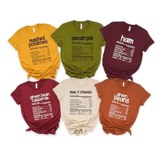 Paper Plates Nutrition Facts Christmas Thanksgiving Matching T-Shirt Paper Plates Nutrition Facts Christmas Thanksgiving Matching T-Shirt