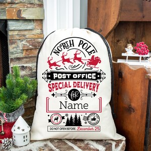 Personalized Christmas Bag, Christmas Gift, Santa Bag, Oversized Santa Sack, Christmas Bag, Bag For Presents, Custom Santa Sack