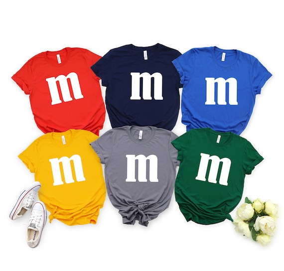 M & M Shirt Matching Costume Shirt M and M Shirt Halloween Etsy