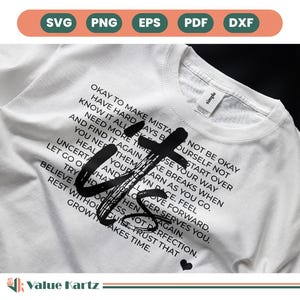 Não há problema em cometer erros Svg Png, Não há problema em não estar bem Svg, Saúde mental importa Svg Png, Saúde mental Svg, cricut, corte, sublimação.