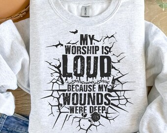 Jesus svg Png File My Worship Is Loud svg, Preppy Christian Women Design, Bible Verse Sublimation, Jesus Quote PNG Faith-Based Christian PNG