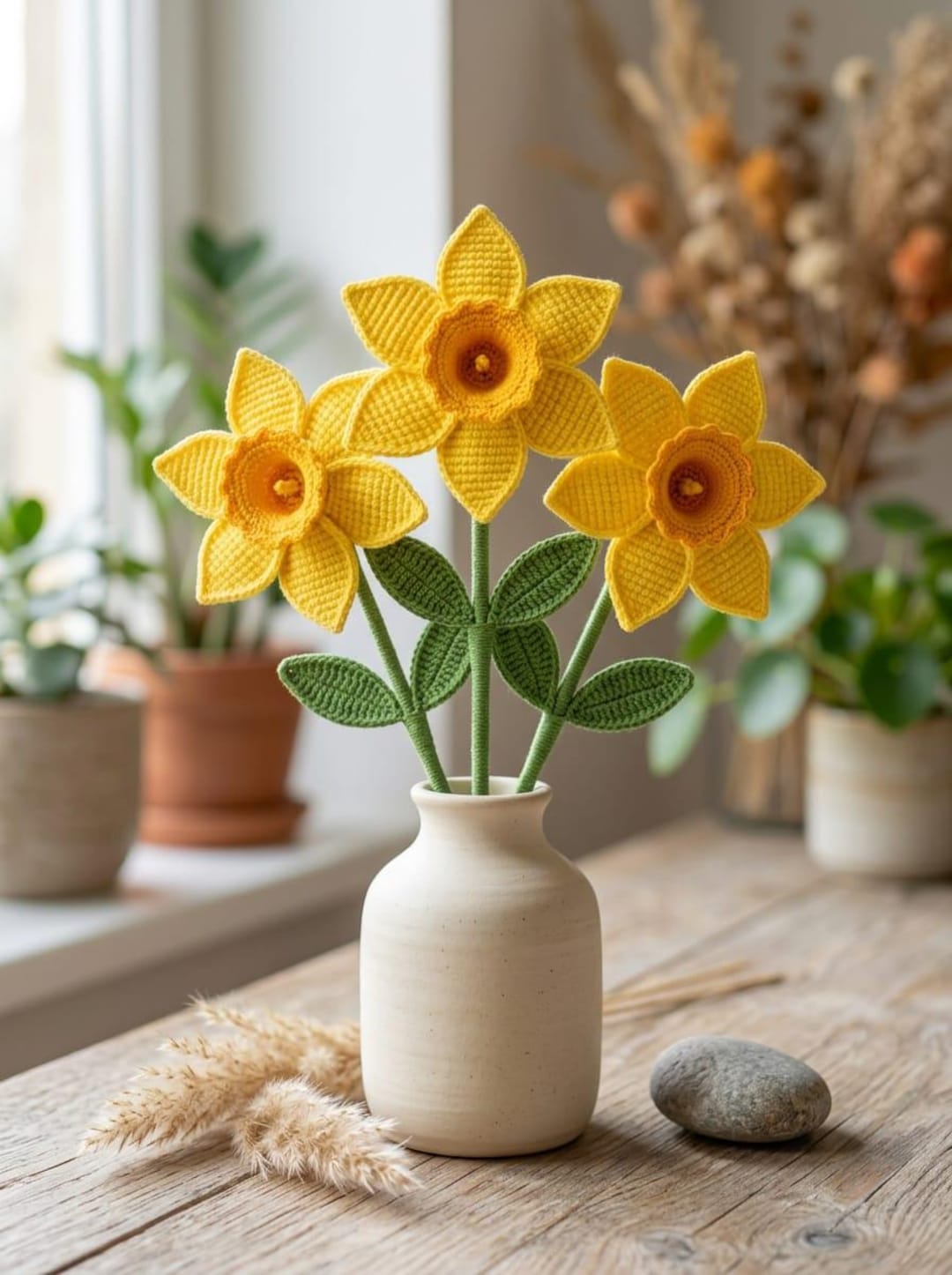 Crochet Daffodil Pattern PDF, Easy Crochet Flower, Spring Flower ...