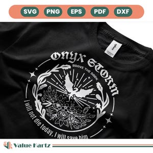Onyx Storm SVG PNG, Onyx Storm, Empyrean svg, Dragons svg, Brave the Dark, Fourth Wing svg, Romantasy, basigath war svg, Digital Download.