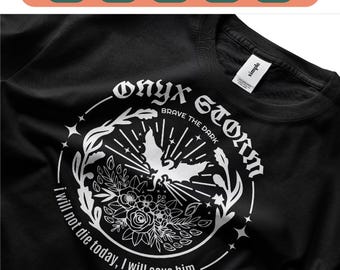 Onyx Storm Dragon SVG, Fourth Wing Romantasy Design (Digital Download)