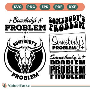 Problema de Alguém SVG, Problema de Alguém, Carta Problema de Alguém Casais SVG, Design de Sublimação SVG de País, Arquivos Cricut Cut.