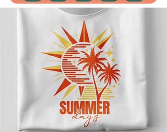Retro Summer SVG PNG Retro Summer shirt Svg Summer Png Beach retro Svg Summer break Svg Beach Shirt Sublimation cricut cut silhouette png.