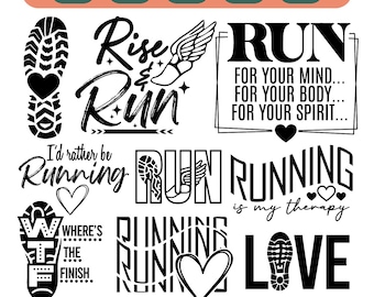 Love Running Svg bundle, Runner Svg, Run Svg, Running Shoe Svg, Love Running Shirt Svg, Running Shoe Shirt Svg, Run Heart, Running Girl Svg.