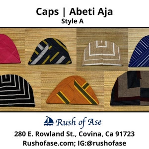 Caps | Abeti Aja | Yoruba Cap Style A