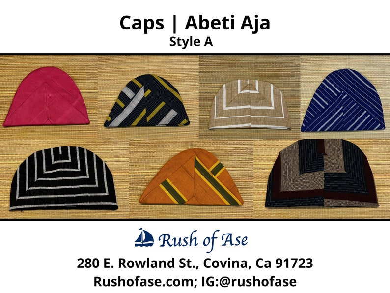 Caps | Abeti Aja | Yoruba Cap Style A