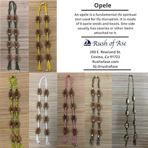 Opele Ifa / Opele con cuentas / Opele de latón [ENVÍO GRATIS EE.UU.]