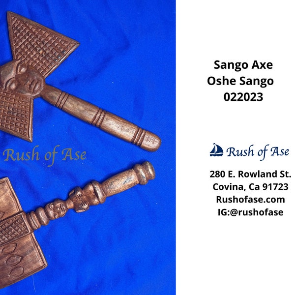 Orisa Tools | Sango Wooden Axe | Oshe Sango