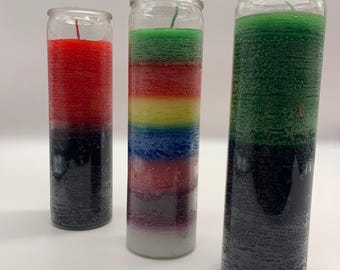 Candles | 7 Day Candles | Plain Multi-Colored 7 Day Candles [FREE SHIPPING USA]
